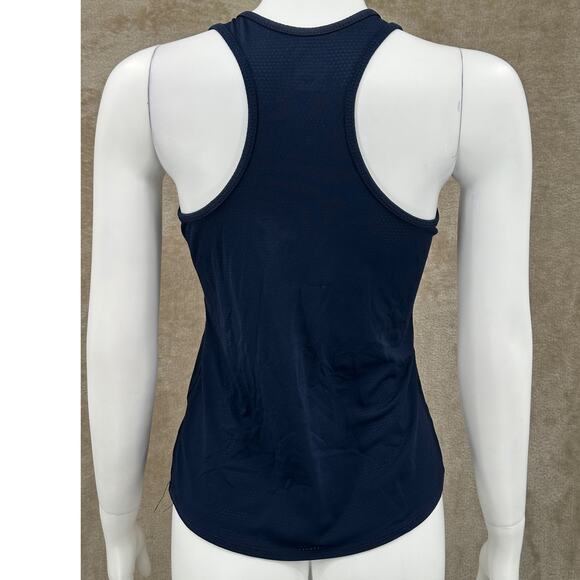 Lucky in Love Top Womens Medium Navy Tank Racerback Stretch‎ Tennis Pickleball - Picture 5 of 10